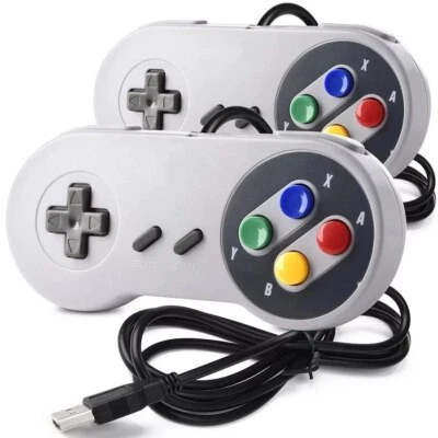 Super Snes Usb Controller Gamepad For PC Notebook Video Games Console Retro - Image 1 of 4