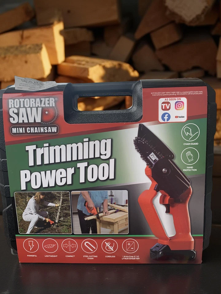 Rotorazer Saw Mini-Kettensäge, tragbare & leichte Kettensäge mit Akku, 21 V - Bild 1 von 1