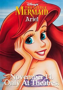 Walt Disney's The Little Mermaid movie poster - 11" x 17" - Ariel - Picture 1 of 1