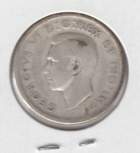 KING GEORGE VI 25¢ SILVER QUARTER NICE CONDITION 0.80 SILVER - Picture 1 of 1
