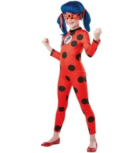 Vestito costume carnevale Ladybug con maschera bambina S M L - Foto 1 di 3