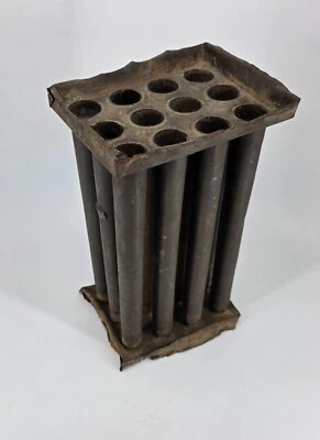Antique primitive tin candle mold 12 hole Civil War Era 9 inch candles - Image 1 of 4
