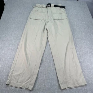 Task Force Gear Cargo Pants Mens Medium Beige Belted Ripstop Outdoors Straight - Picture 1 of 10