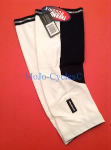 Capo Roubaix Cycling Knee Warmers White/Black Size Large / X-Large New - Picture 1 of 1