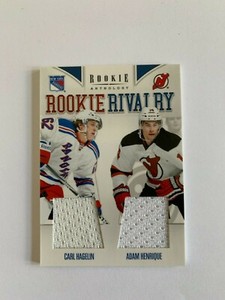 2011-12 Panini Rookie Anthology Rookie Rivalry Dual Jerseys Hagelin & Henrique