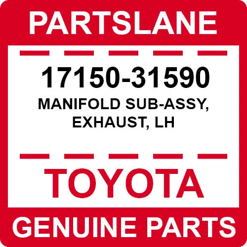 17150-31590 Toyota OEM Original MANIFOLD SUB-ASSY, ESCAPE, LH Foto 1 de 1