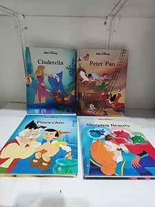 Disney Staff (1986, Hardcover) 4 Book Lot Cinerella, Peter, Pinocchio, Sleeping - Picture 1 of 5