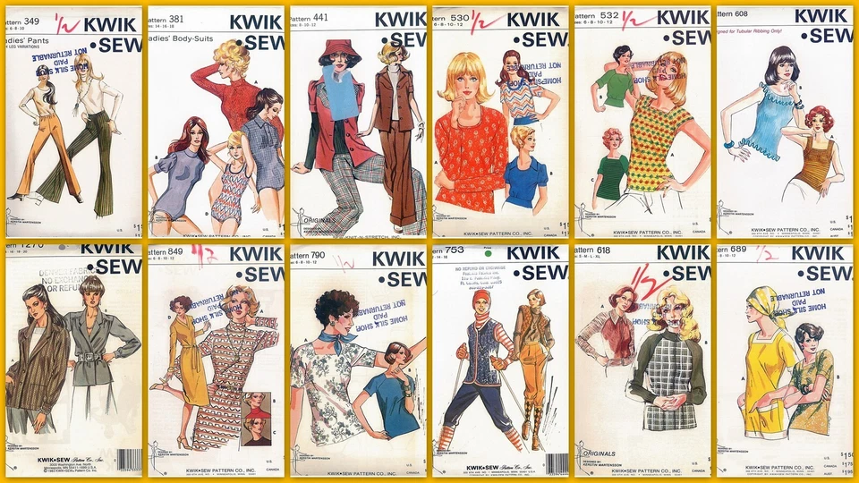 Vintage Kwik Sew Misses Ladies Sewing Pattern You Pick - Image 1 of 1