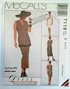 McCall's Sewing Pattern Uncut Dress Size 8 10 12 #7119 New - Picture 1 of 2