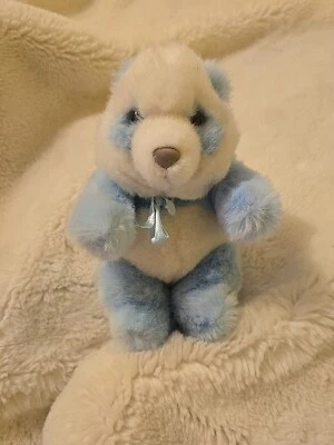 Vintage Rare Applause WWF 1991 Plush Blue And White Rattle Baby Panda Blue 28401 - Image 1 of 4