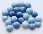 10 pcs Natural Blue Opal Round Cabochon 18x18mm Loose Gemstone