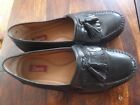 G H Bass & Co Black Leather Tassel Loafters, 8.5, VGUC, Dress Shoes