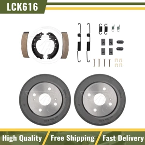 Rear Brake Drums & Brake Shoes Hardware Spring Kit Fits 1972 1973 Toyota Carina - Picture 1 of 7