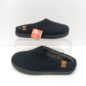 WOOL by Green Tibet Wool Women's Slippers Black EU37 US 6.5 - Picture 1 of 16