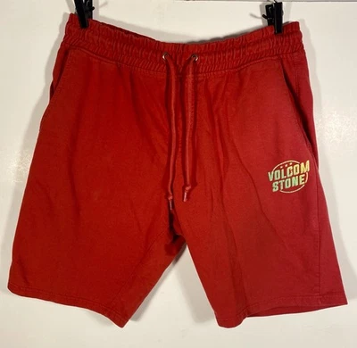 Pantalones cortos de chándal Volcom para hombre rojos bolsillo trasero talla X-grande Foto 1 de 4