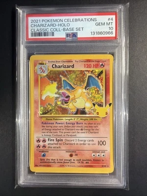 Charizard Classic Collection #4 2021 Pokémon Celebrations PSA 10 - Image 1 of 2
