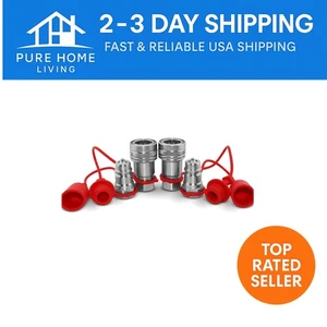 2 Sets of 1/2" Ag  5675 Quick Connect Tractor Couplers - Durable & Reliable - Picture 1 of 8