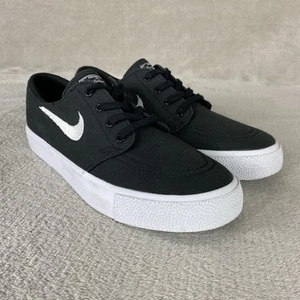 Nike SB Zoom Stefan Janoski Boys Kids Sneakers Shoes Size 6.5Y Black Canvas NEW - Picture 1 of 10