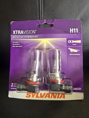 Bombillas halógenas para faros Sylvania XtraVision H11 (2) - más brillantes para carretera Foto 1 de 2