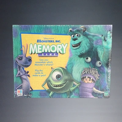 VINTAGE 2001 HASBRO DISNEY PIXAR MONSTERS, INC MEMORY GAME SEALED - Image 1 of 2