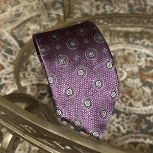 Canali Purple Designer Tie Made in Italy 100% Silk - Picture 1 of 5