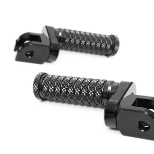 Black M-Grip 25mm Lowered Front Footpegs For Ducati Monster 797 17 18 19 20 - Picture 1 of 7