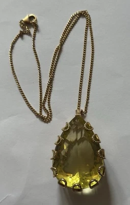 Large Peridot Statement Necklace - (100ct Light Green Peridot Stone) - Image 1 of 2