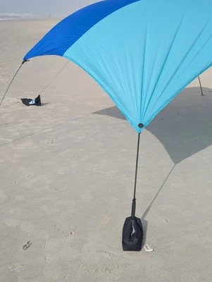 Kit de accesorios para sombra de playa sin viento (sombra no incluida) Foto 1 de 4