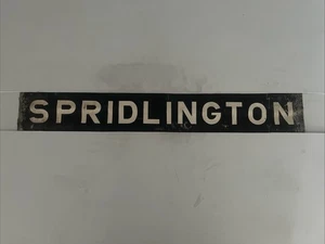 SPRIDLINGTON -  X1 Lincolnshire 1960s Bus Destination Blind 30” Gift - Picture 1 of 8