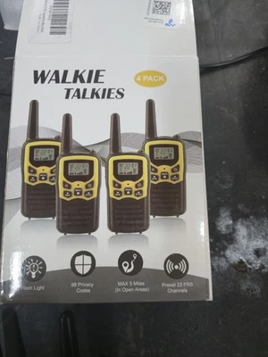 Walkie Talkies with 22 FRS Channels, Walkie Talkies for Adults with LED Flash - Image 1 of 4