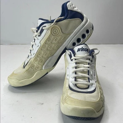 Prince White and Navy Athletic Shoes - Image 1 of 4