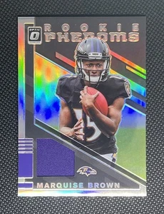2019 Panini Donruss Opti #RP12 Marquise Brown Phenoms Relic Silver Ravens Chiefs - Bild 1 von 2