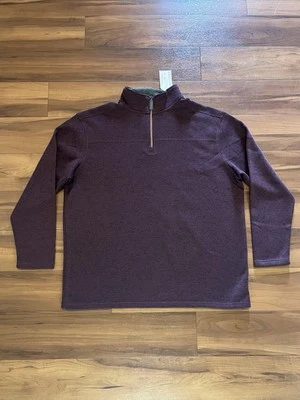 Nuevo con etiquetas Suéter Victory Outfitters 1/4 Qtr Cremallera Borgoña Granate Para Hombre Talla XXL 2XL Foto 1 de 4