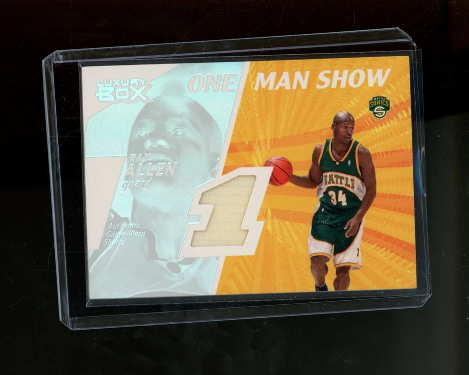 2005-06 Topps Luxury Box One Man Show Jersey Patch #RA Ray Allen #'d 129/225 - Image 1 of 1