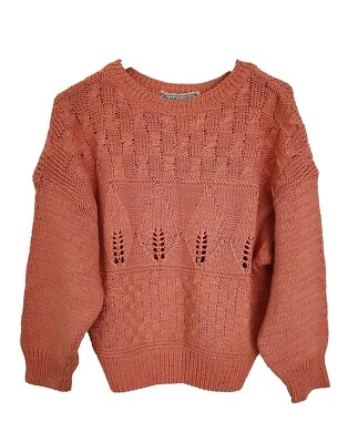 Maglione monocolore lavorato a mano Alta moda Italia Vintage - Imagen 1 de 4