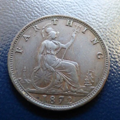 Victoria Farthing 1872 High Grade (myrefn281) - Image 1 of 4