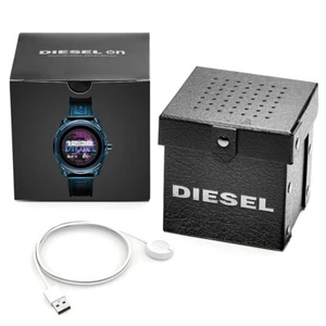 DIESEL ON FADELIGHT 44MM ALUMINIUM CASE WITH SILICONE STRAP SMARTWATCH DZT2020 - Picture 1 of 6