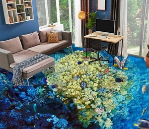 3D Ocean Coral O902 Floor WallPaper Murals Wall Print Decal 5D Eve 2023 - Picture 1 of 5