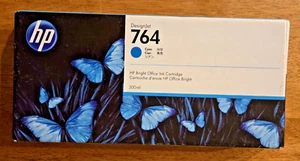 HP 764 Cyan Ink Cartridge C1Q13A, For HP DesignJet T-3500, Exp Feb 2022 - Picture 1 of 6