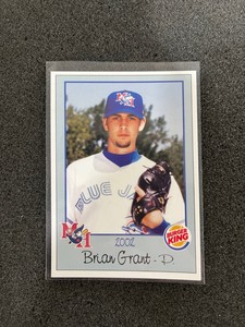 2002 Medicine Hat Blue Jays Burger King Brian Grant #33 Baseball Cards