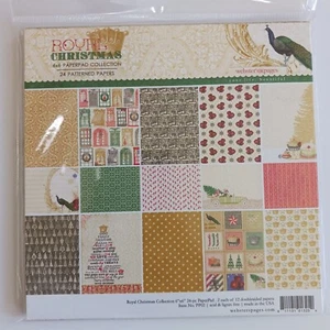 Webster's Pages Royal Christmas 6x6 Paperpad Collection 24 Patterned Papers - Picture 1 of 6