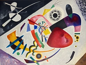 "Litografía Original Wassily Kandinsky "MANCHA ROJA II" 1960 Placa Firmada - Imagen 1 de 7
