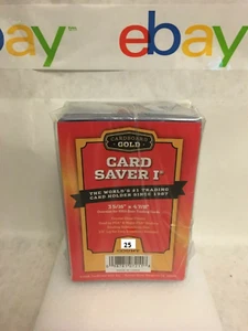 25 KARTENSCHONER GOLD 1 / I Baseball Sammelkarten Kunststoff Halter Schutz Hülle - Bild 1 von 1