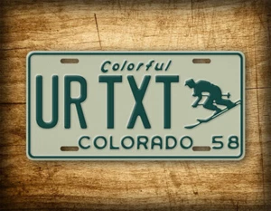 Personalized 1958 Colorful Colorado ANY TEXT 6x12 License Plate - Bild 1 von 6