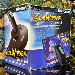 MICROSOFT SIDEWINDER STANDARD JOYSTICK Boxed Instructions Game Port Controller - Picture 1 of 17