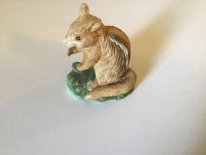 Matte Bisque Porcelain CHIPMUNK Figurine Very Cute! 1980s - Picture 1 of 5