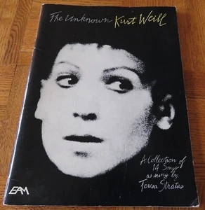 Sconosciuto Kurt Weill Canzoni cantate da Teresa Stratas PVG FRANCESE spartiti libro - Foto 1 di 8