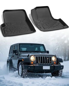 2006 for Jeep Wrangler Weather Rubber Floor Mats TJ/LJ/SE/Sport/Sahara/X/Rubi... - Picture 1 of 8