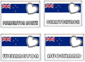 Various New Zealand Flag 96 x 67mm Jumbo Fridge Magnet - Present Gift Souvenir - Picture 1 of 11