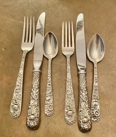 Sterling Silver - 2 Kirk & Sons Luncheon Sets Cover